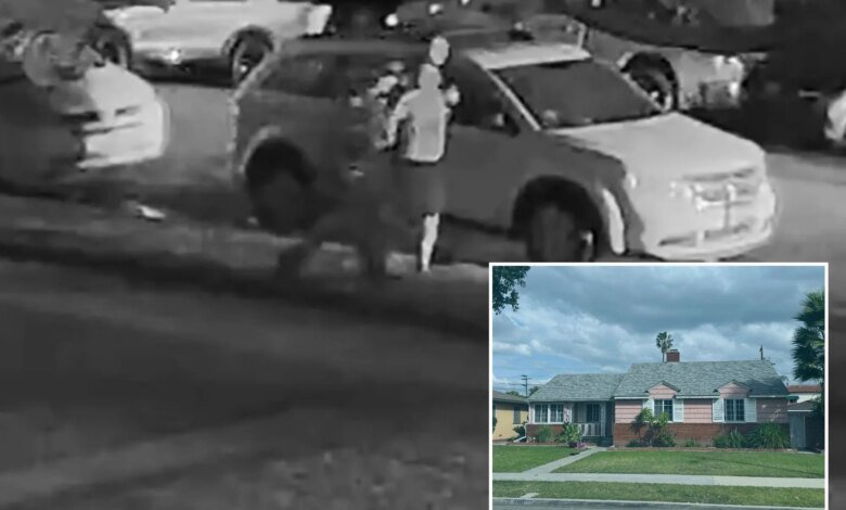 Moment police arrest SoCal dad accused of stabbing wifeâs lover to death revealed